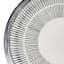 Matte Black Striped Round Stoneware Platter