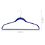 50-Pack Velvet Suit Hangers, Navy Blue