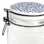 Blue & White Tile Top Canister, Large
