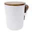 Honeybloom Ceramic Canister with Wooden Lid & Spoon, Large