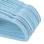 50-Pack Velvet Suit Hangers, Pastel Blue