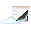 50-Pack Velvet Suit Hangers, Pastel Blue