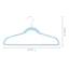 50-Pack Velvet Suit Hangers, Pastel Blue