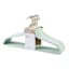 25-Pack Velvet Hangers, Clearly Aqua