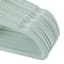 25-Pack Velvet Hangers, Clearly Aqua