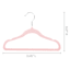 Tiny Dreamers 10-Piece Velvet Hanger, Strawberry Cream