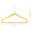 Tiny Dreamers 10-Piece Velvet Hanger, Popcorn Yellow