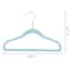 Tiny Dreamers 10-Piece Velvet Hanger, Cerulean