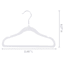 Tiny Dreamers 10-Piece Velvet Hanger, Cloud Dancer