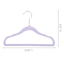 Tiny Dreamers 10-Piece Velvet Hanger, Orchid Petal