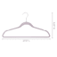 25-Pack Iris Velvet Suit Hangers, Mystic Purple