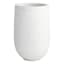 Crosby St. White Terrazzo Cement Outdoor Planter, Large