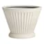Providence White Fluted Florence Outdoor Planter, Large