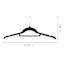 10-Piece Velvet Shirt Hangers, Black