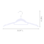 10-Piece Velvet Shirt Hangers, Pearl White