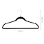 10-Piece Velvet Suit Hangers, Black