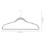 10-Piece Velvet Suit Hangers, Grey