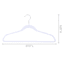 10-Piece Velvet Suit Hangers, Pearl White