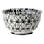 Black & White Batik Printed Stoneware Bowl, 6"