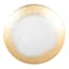 Prosecco Gold Foil Rim Glass Plate