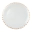 Gold Scalloped Rim Glass Charger Plate