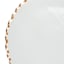 Gold Scalloped Rim Glass Charger Plate