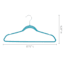 50-Pack Velvet Suit Hangers, Turkish Blue