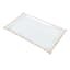 Gold Scalloped Rim Glass Rectangle Tray