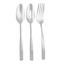 3-Piece Percy Serving Utensil Set, Satin Silver