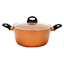 4.5-Quart Copper Finish Ceramic Dutch Oven