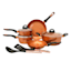 10-Piece Copper Finish Ceramic Cookware Set