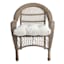 Fiddlestix Linen Premium Outdoor Wicker Seat Cushion