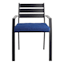 Navy Blue Canvas Outdoor Square Seat Cushion
