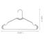 10-Pack Hangers Set, Grey