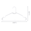 10-Pack Hangers Set, White