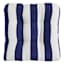Providence Navy Blue Awning Stripe Outdoor Wicker Seat Cushion