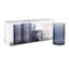 Set of 4 Navy Blue Spectra Highball Glasses, 15oz