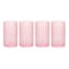Set of 4 Blush Pink Spectra Highball Glasses, 15oz