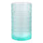 Set of 4 Cyan Blue Spectra Highball Glasses, 15oz