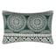 Found & Fable Green Medallion Embroidered Throw Pillow, 14x20