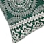 Found & Fable Green Medallion Embroidered Throw Pillow, 14x20