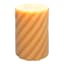 Willow Crossley Yellow Twisted Pillar Candle, 3x4