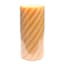 Willow Crossley Yellow Twisted Pillar Candle, 3x6