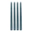 4-Pack Blue Unscented Taper Candles, 10"