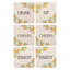 Set of 6 Lemon Coasters with Caddy