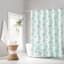 13-Piece Turquoise Tigers & Jungle Shower Curtain Set, 70x72