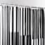 13-Piece Lane Black Multi Stripe Shower Curtain Set, 70x72