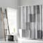 13-Piece Lane Black Multi Stripe Shower Curtain Set, 70x72