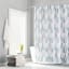 13-Piece Libra Chambray Geometric Shower Curtain Set, 70x72