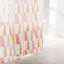 13-Piece Libra Pink Clay Geometric Shower Curtain Set, 70x72